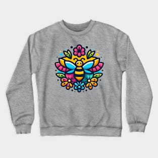 Flower Bee Crewneck Sweatshirt